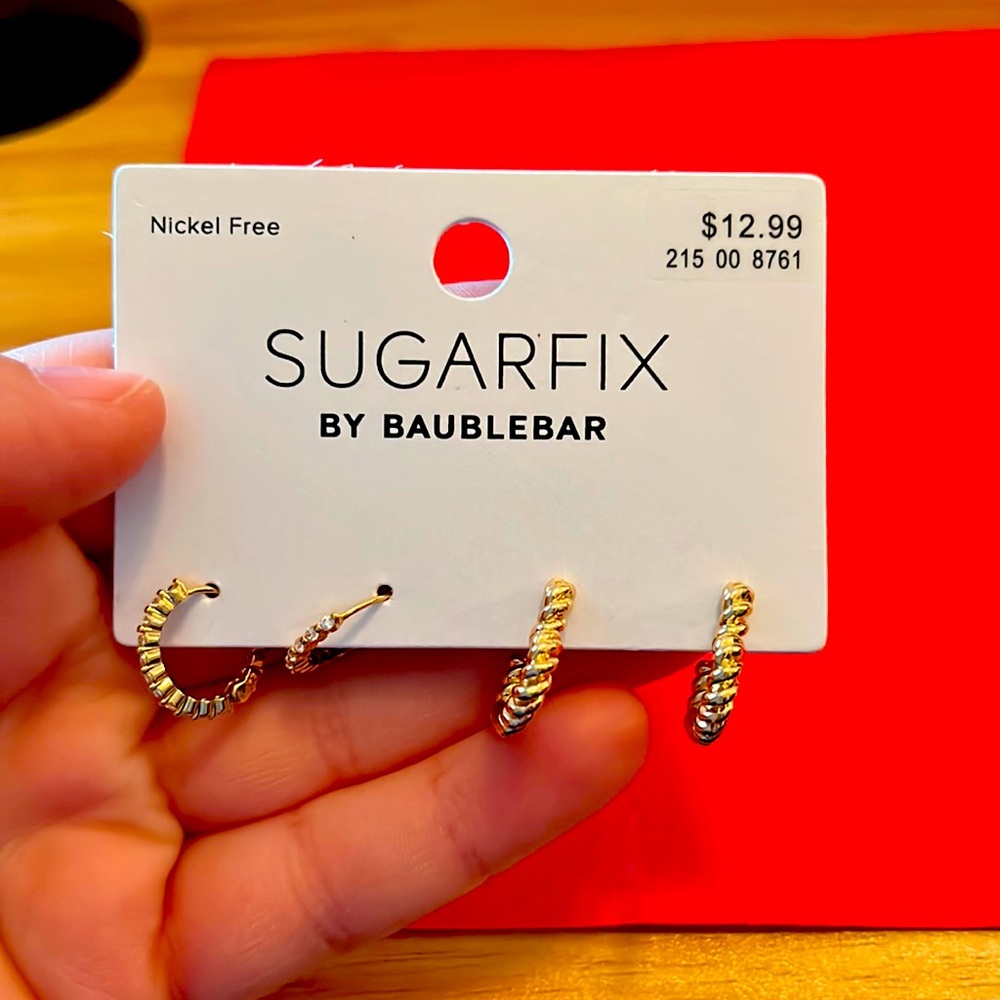 New, Never Been Worn, Set of 2 Different Sets of Earrings, Small Hoops